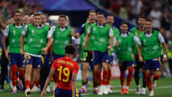 Lamine Yamal se convirtió en el goleador más joven de la historia de la Eurocopa. Y de qué manera. Lo logró con 16 años y 362 días. / Gentileza.