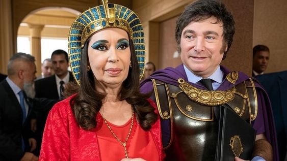 Cristina Kirchner y Javier Milei.