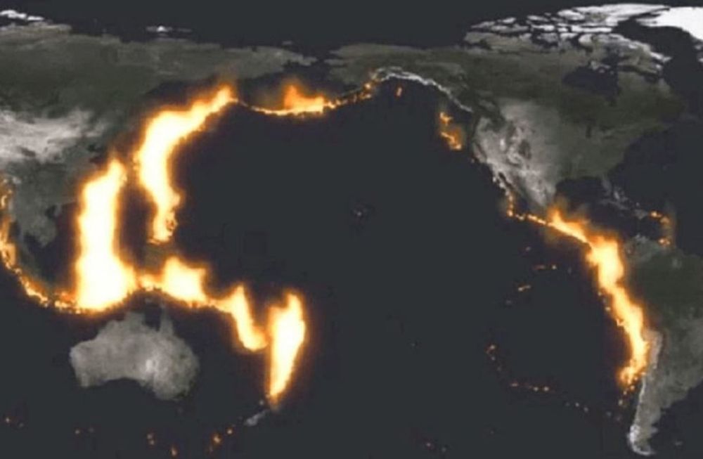 ¿Qué es el cinturón de fuego del Pacífico? (Imagen ilustrativa / Web)