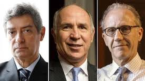 Los tres miembros de la Corte Suprema de Justicia de la Nación.