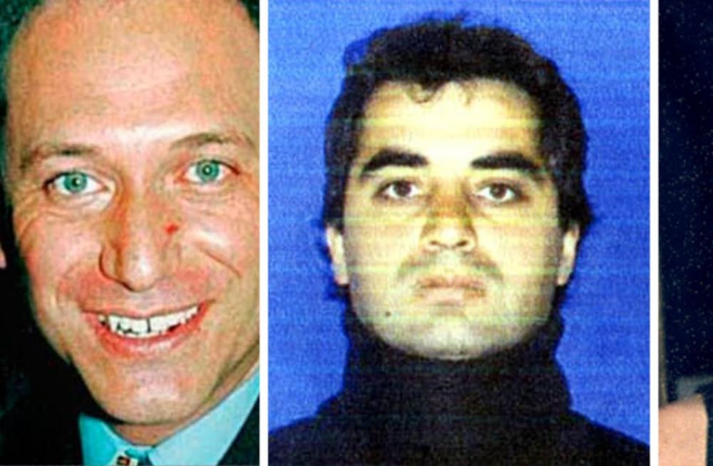 Flavio Piottante (izquierda) fue asesinado de dos disparos. Mauricio Suárez (centro) es el único sospechoso en la causa y continúa prófugo. Estrella Libedinsky fue estrangulada hasta su muerte.