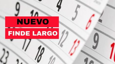 Confirmado: la fecha del próximo fin de semana largo en Argentina