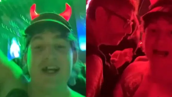 Por revolear una remera: Dillom se cruzó con un hombre en medio de un show de AC/DC.