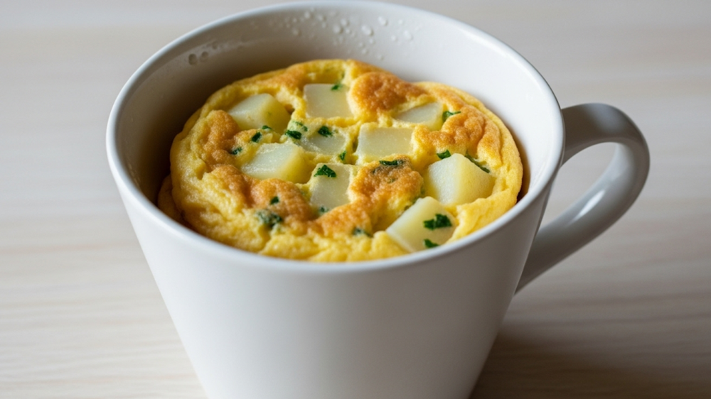 Tortilla exprés en taza: recetas fáciles, comida rápida e ingredientes nutritivos.