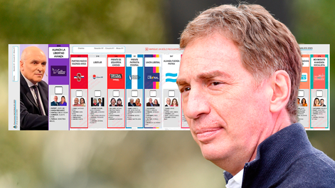 La CNE aceptó reimprimir los afiches de La Libertad Avanza con la imagen de Diego Santilli.