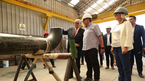 José Ignacio de Mendiguren en las instalaciones de YPF en Neuquén.
