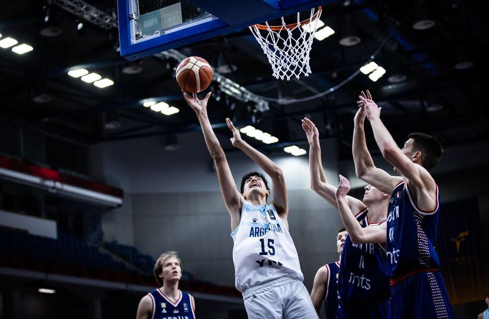 Argentina le ganó a Serbia por 87-81 y terminó en el quinto puesto en el Mundial Sub 19. / Gentileza: Prensa CAB.