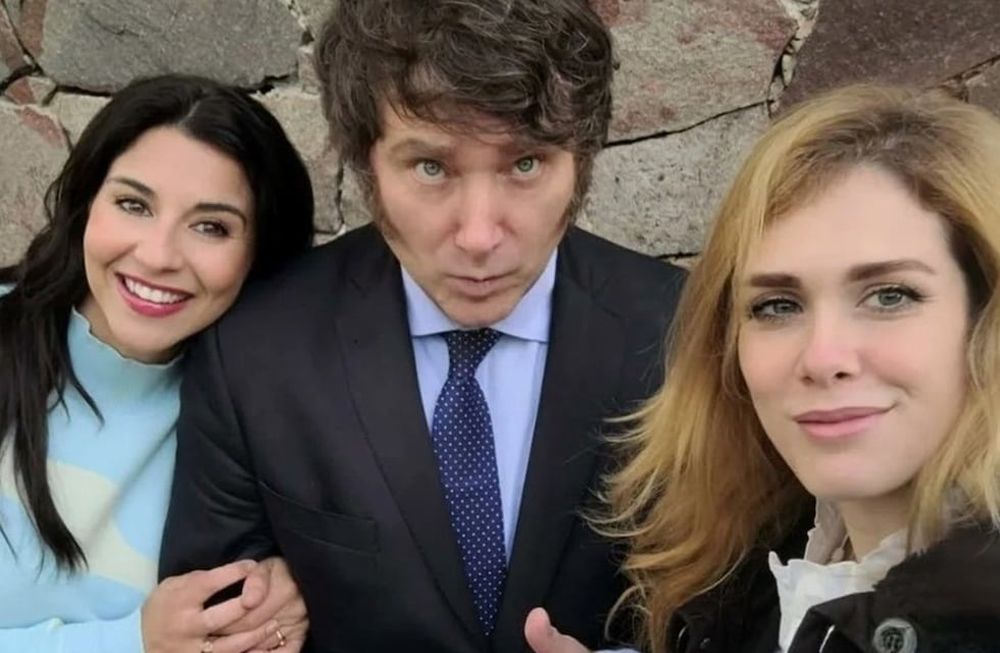 Marcela Pagano, Javier Milei y Lilia Lemoine (Archivo).
