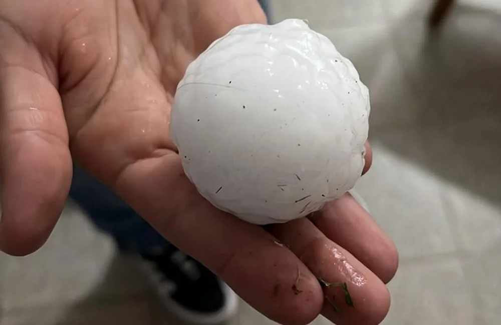 Intenso granizo en Córdoba.