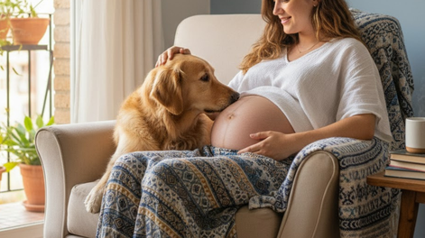 Los perros perciben transformaciones familiares incluso antes de que se confirme un embarazo