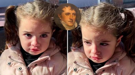 Video viral en TikTok: la nena que quería invitar a Manuel Belgrano a su casa.