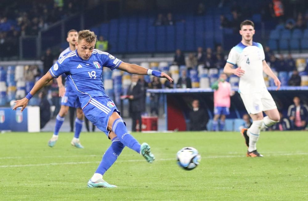 Mateo Retegui convirtió el gol de Italia en la derrota ante Inglaterra / EFE.