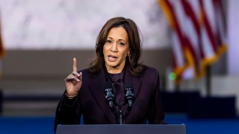 Los Andes | Kamala Harris llamó a reconocer la victoria de Trump. EFE/EPA/JIM LO SCALZO