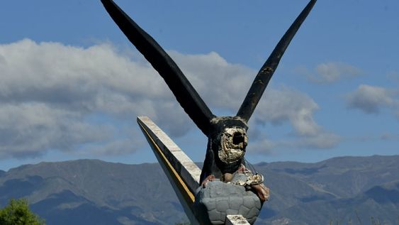 En defensa del cóndor: la familia del creador confía en que no se lo retire, pero están en alerta. Foto: Archivo Los Andes.
