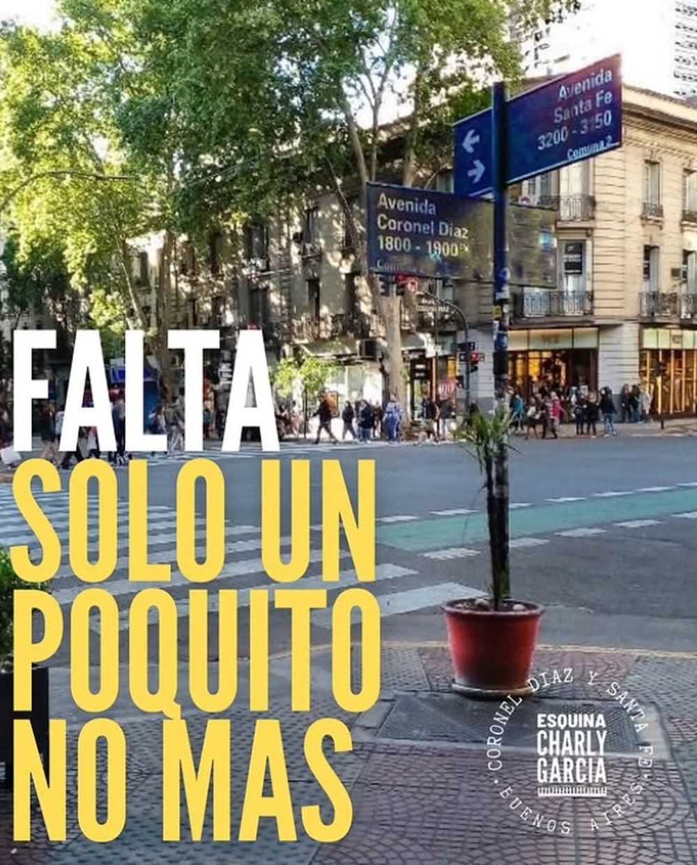 La esquina porteña que llevará el nombre de Charly García.