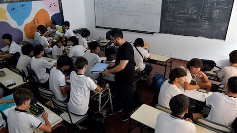 Inicio de clases (imagen ilustrativas). Archivo Los Andes.