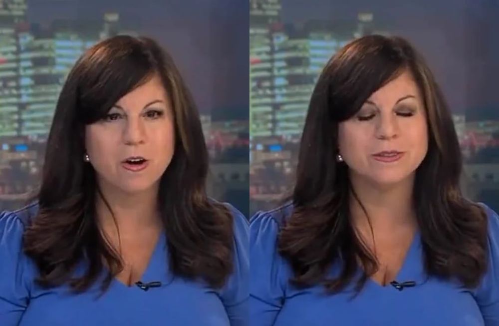 Julie Chin, repentinamente se encontró incapaz de pronunciar las palabras que estaba leyendo en su teleprompter mientras estaba en el aire. Foto: Web