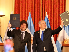 Javier Milei y Benjamín Netanyahu firmaron un acuerdo de seguridad y defensa.