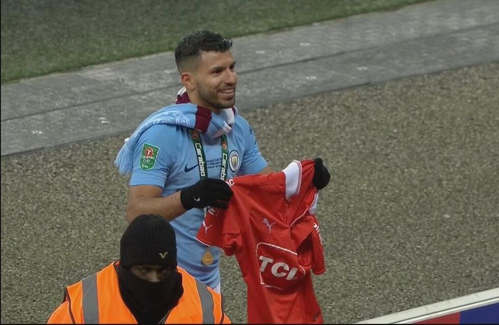 El Kun Agüero, aún en Manchester City, es fanático del Rojo de Avellaneda. ¿Un sueño imposible su regreso en 2021? / archivo