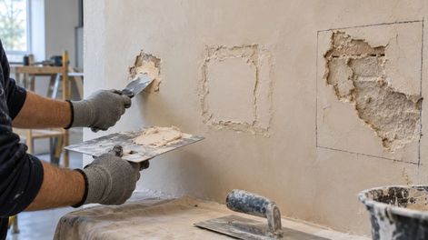 Cada albañil tiene un método distinto, pero todos advierten que si se aplica enduido o pintura sobre una base húmeda, el agua puede quedar atrapada.