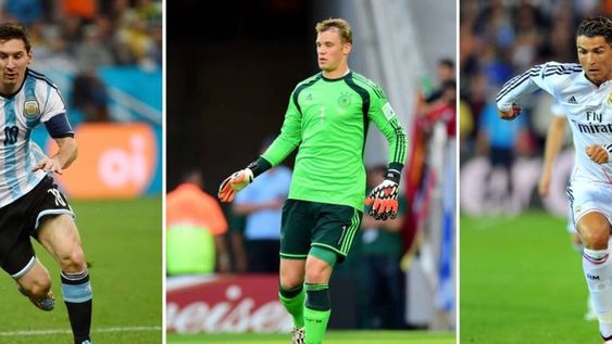 Messi, Cristiano Ronaldo y Neuer, finalistas para el Balón de Oro 2014