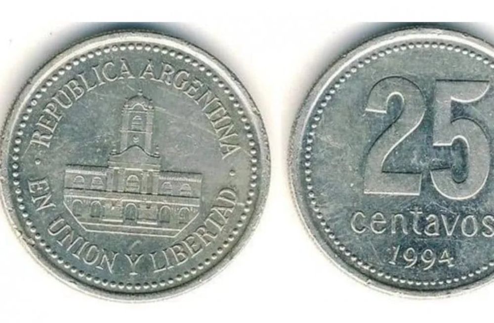 Cómo reconocer las monedas de 25 centavos que pueden valer hasta $15.000. / Foto: Gentileza