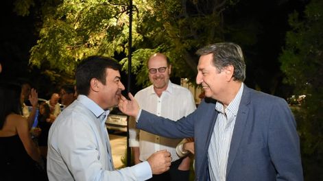 El diputado nacional Omar De Marchi visitó San Rafael y saludó al intendente Emir Félix.