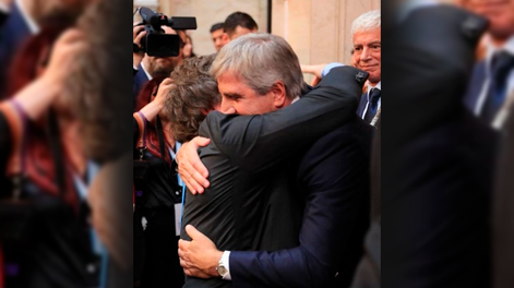 El festejo de Javier Milei por el acuerdo con el FMI.