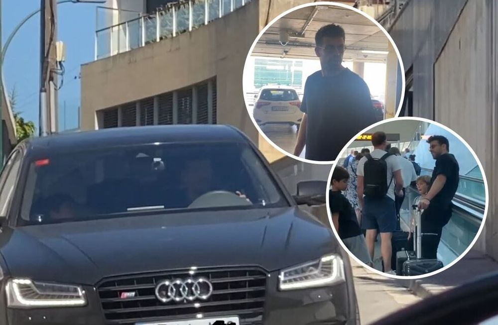 Gerard Piqué se enojó con un paparazzi que lo persiguió de su casa al aeropuerto.