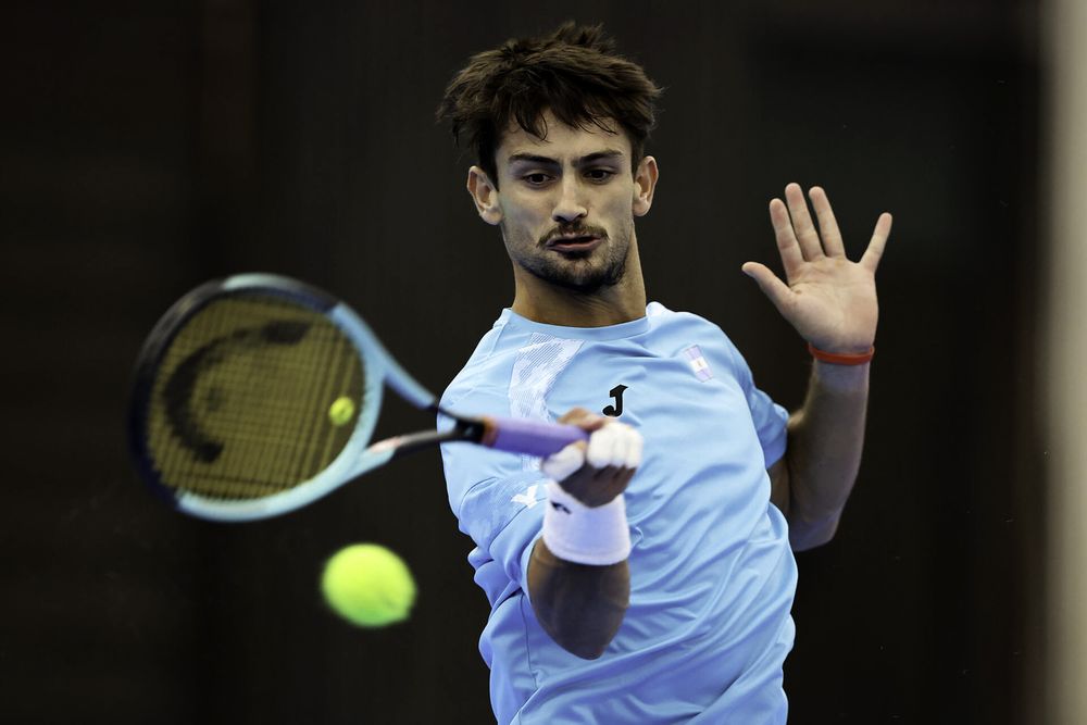 Mariano Navone, an Argentine tennis player, will face world number one Jannik Sinner, who is returning after being suspended for doping, if he defeats Italian Federico Cina.
