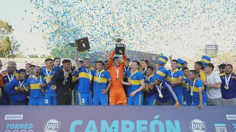 Boca se coronó campeón del Trofeo de Campeones de Reserva tras ganarle a Lanús. / Gentileza.