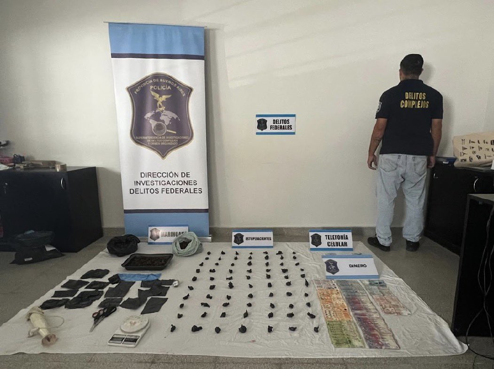 Operativo antidroga en Florencio Varela.