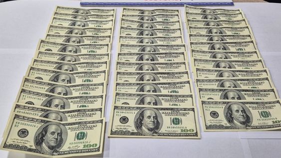El dinero secuestradeo. Gentileza: Losandes.online.