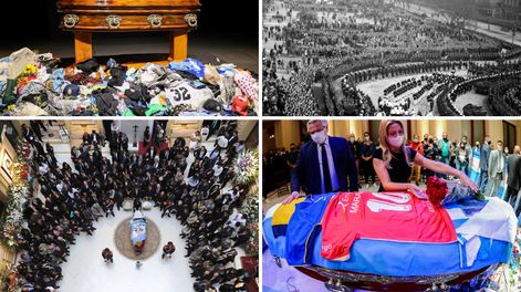 Los Andes | Velatorios multitudinarios en Argentina: Indio Solari (2026), Eva Perón (1952), Néstor Kirchner (2010) y Diego Maradona (2020)