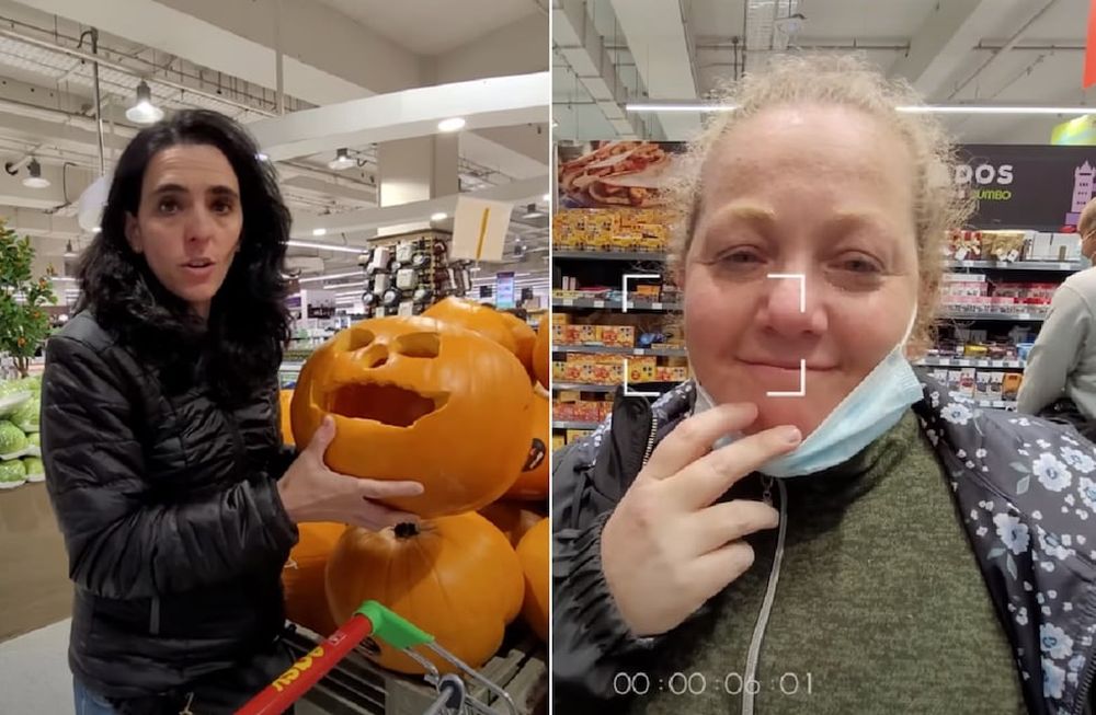 No lo podemos creer: youtubers argentinas lloran de emoción en un supermercado de Chile por la cantidad de alimentos y productos (Captura Modo Turista)
