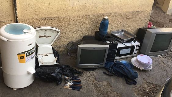 Entre los elementos robados al jardín, también se recuperaron muchos más relacionados a otros asaltos. Gentileza / Ministerio de Seguridad