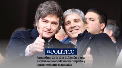 El portal de Estados Unidos, El Político, definió la situación argentina como una “estabilización incompleta”.