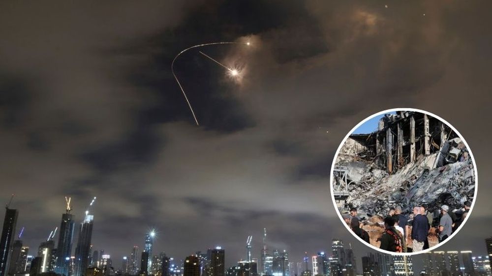 Misiles iraníes impactan zonas residenciales en Tel Aviv.