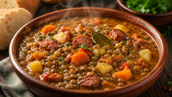 miercoles de fibra: guiso de lentejas con verduras, el plato ideal para combatir el frio y mantenerse saciado