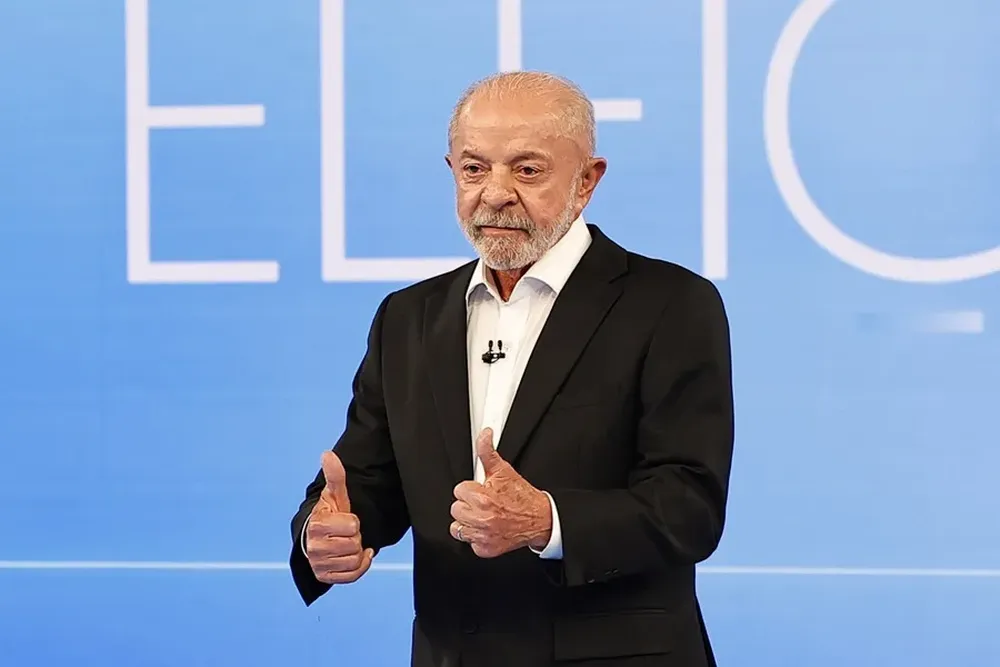 El presidente de Brasil, Lula da Silva, en el debate presidencial.