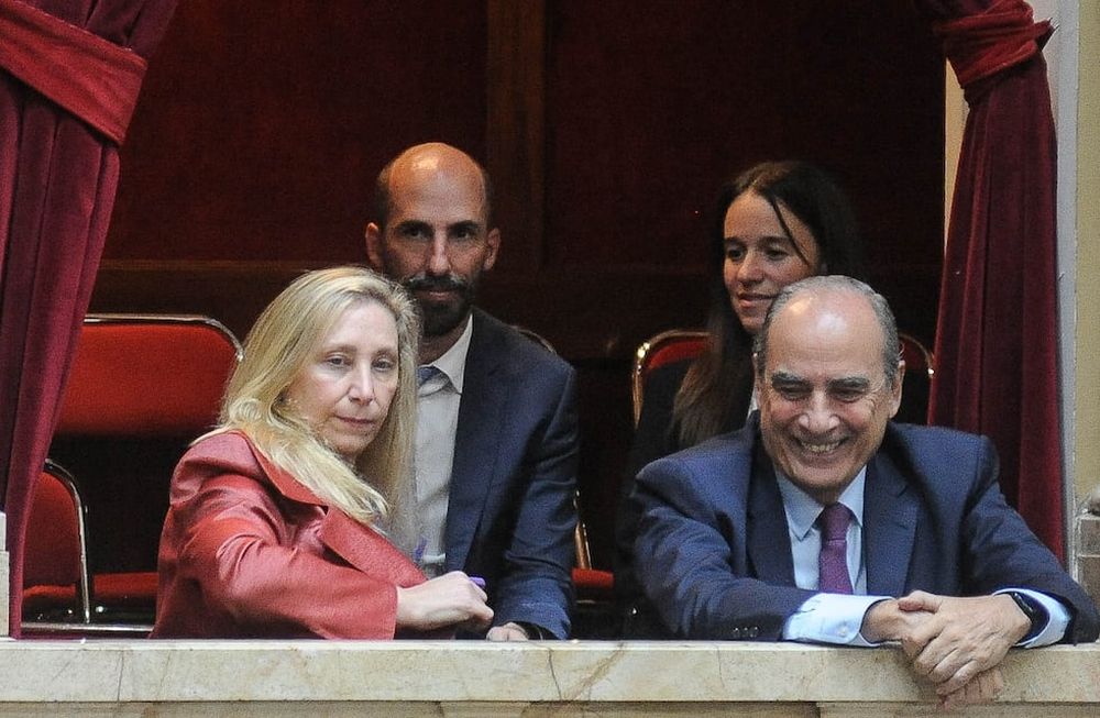 Diputados debate y votación de la Ley de Bases Congreso , Argentina Guillermo Francos y Karina Milei. Foto Federico Lopez Claro / Clarín