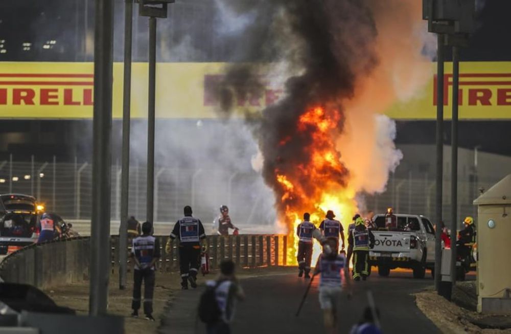 Impresionante accidente en la Fórmula 1: Grosejan se salvó de milagro