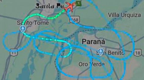 Un avión de Aerolíneas Argentinas tuvo que sobrevolar una hora para poder aterrizar