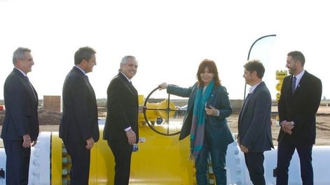 El gasoducto Néstor Kirchner fue inaugurado este domingo.