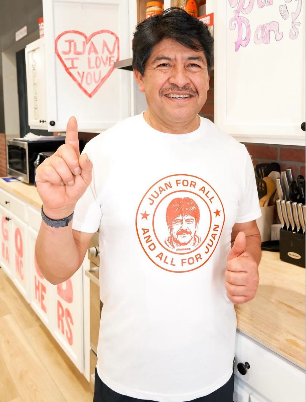 Juan Garcia, el gran ganador del reto de Mr.Beast.