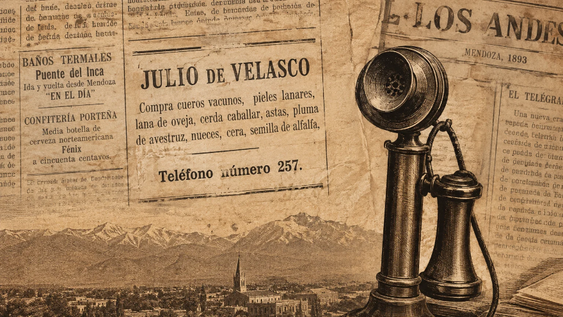 En 1893 Mendoza descubrió el teléfono y casi nadie se dio cuenta.