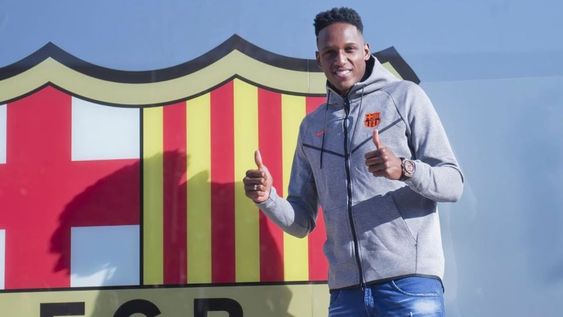 Yerry Mina llegó a Barcelona: Es un sueño compartir equipo con Leo Messi