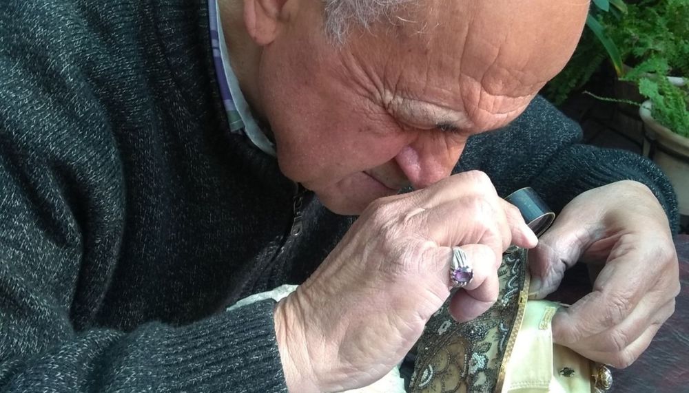 Ángel Lembo, reconocido anticuario y coleccionista mendocino. 