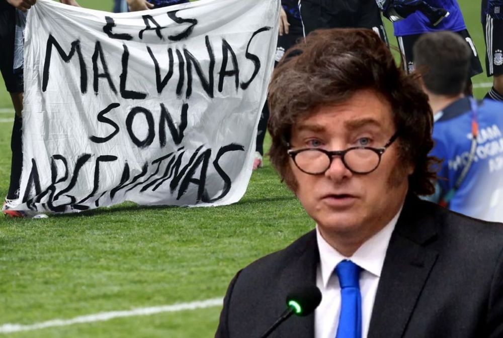 Milei habló de la bandera que mostraron los jugadores de la Selección Argentina a favor de la soberanía sobre Malvinas