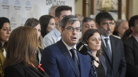 Los Andes | Germán Martínez, jefe del bloque de diputados del Frente de Todos (Foto: Federico López Claro)